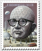 Buckminster Fuller stamp image.